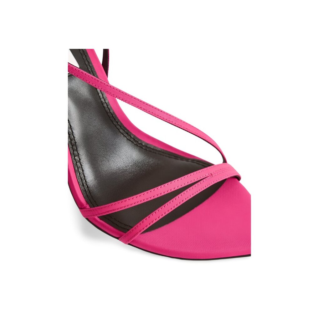 Reiss Adela Strappy Heels Sandals Satin Bright Pink Size EU 40 US 9 - Picture 4 of 9